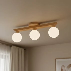 Lustră aplicată ANTONIO 3xG9/5W/230V stejar/alb