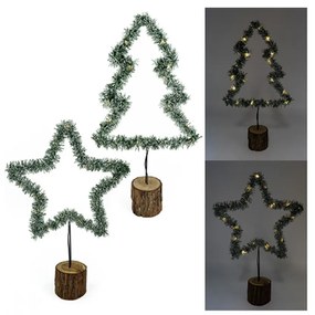 Set de 2 LED decoratiuni de Craciun CHRISTMAS