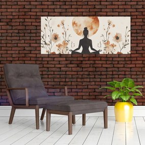 Tablou - Yoga Portocalie (120x50 cm)