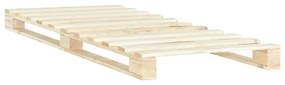 285234 vidaXL Cadru de pat din paleți, 90 x 200 cm, lemn masiv de pin