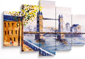 Tablou - Pictură oraș (150x105 cm)