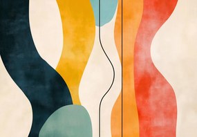 Fototapet - Ilustrație colorată minimalistă II. (147x102 cm)