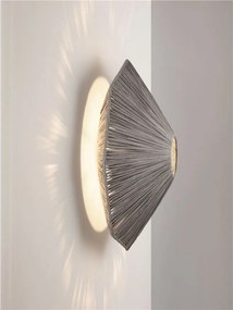 Aplica de perete cu design texturat ELVIO gri 45cm