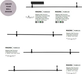 Accesoriu Libo 6W, Corp de iluminat pentru sistemul magnetic-decorativ MAGNA