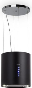 Klarstein Hota insulară Barett Ø35 cm, cu recirculare, 522 m³/h, iluminare LED și filtru cu cărbune activ