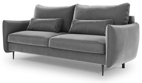 Canapea extensibilă cu spațiu de depozitare Cosmopolitan Design Vermont, gri deschis