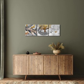 Tablou - Colaj (cu ceas) (90x30 cm)