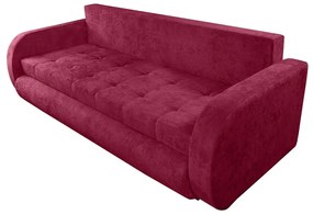 Canapea extensibila Siena, 230x97x78 cm, cu lada de depozitare, Rosu