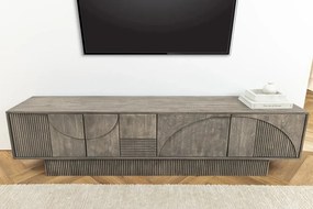 Comoda TV cu model optic 3D, Lemn, ART DECO 200cm