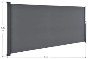 Copertina laterala Dubai 500 x 180 cm gri inchis