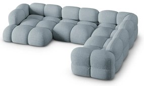 Colțar albastru deschis (cu colț pe partea dreaptă/în formă de "U") Loretto – Cosmopolitan Design