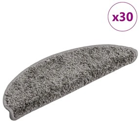 vidaXL Covorașe scară 30 buc Gri 56x17x3 cm