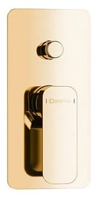 Baterie aurie pentru duș încastrată (2 ieșiri) Spy – Sapho