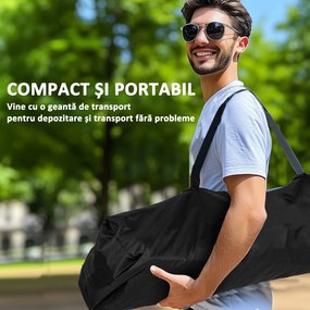 Outsunny Set 2 Scaune de Camping Pliabile cu Geantă Frigorifică, Suport pentru Pahare și Tetieră, 94x62x100 cm, Roșu | Aosom Romania