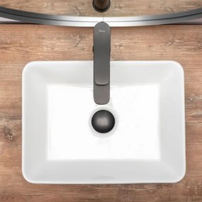 REA-U0952 - Lavoar pentru blat ANITA MINI 31x41 cm, ceramică, alb lucios