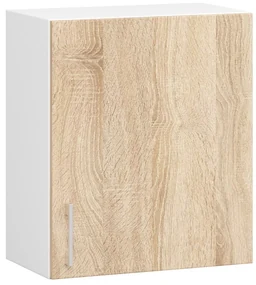 Dulap superior de bucătărie Lula w50 580 (Alb + stejar sonoma). 1068829