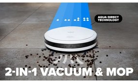 Niceboy ION Charles i6 - Aspirator robot 2în1, 2600 mAh, Wi-Fi, alb