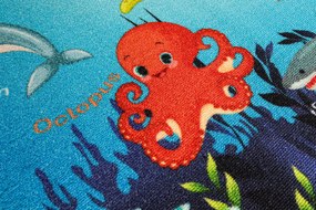Covor Pentru Copii Antiderapant Oceanarium Blue