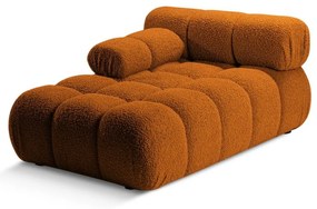 Modul pentru canapea modulară portocaliu cu tapițerie din țesătură bouclé (cu colț pe partea stângă ) Bellis – Micadoni Home