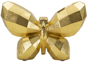 Mauro Ferretti Vaza Fluture Aurii cm 22,5X8X15 | Aosom Romania