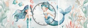 Tablou - Sirene (cu ceas) (90x30 cm)