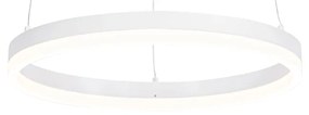Lampă suspendată design albă 40 cm cu LED-uri reglabile în 3 trepte - Anello