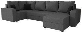 Colțar în formă de U Harmony Long (Gri închis + Negru) (S). 1057207