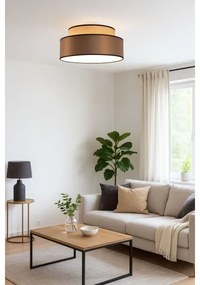 Plafonieră GRACE 1xE27/60W/230V bej/maro