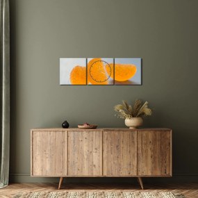 Tablou cu mandarine (cu ceas) (90x30 cm)