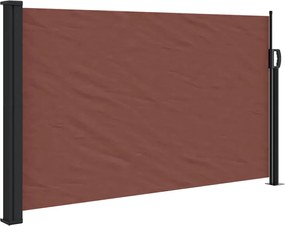 vidaXL Copertina laterală retractabilă, maro, 120x500 cm