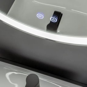 Brilagi-LED Oglindă anti-aburire dimabilă cu iluminare LED ALU PRO LED/18W/230V pr.60 cm IP44, crom mat