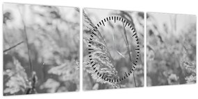 Tablou - Iarba în vânt (cu ceas) (90x30 cm)