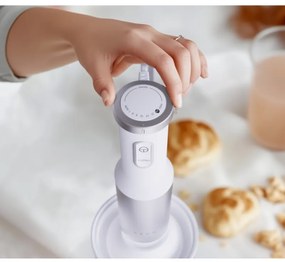 Blender, tocător și mixer 3in1 AENO AHB0004W, 1200W, 0,5 l, 18 trepte, Turbo, motor DC, alb/inox