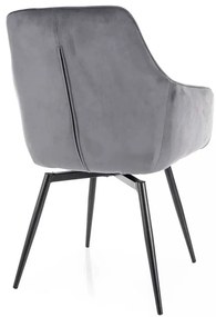 Scaun de bucătărie Montale Velvet, gri