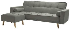 Canapea extensibila gri masliniu NESTOR VELVET