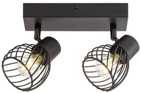 Aplica de perete / tavan design industrial Aberama negru