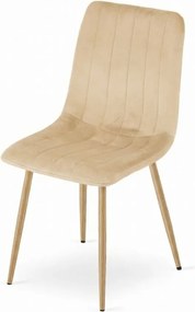 Scaun de catifea crem LAVA BUTTER CREAM