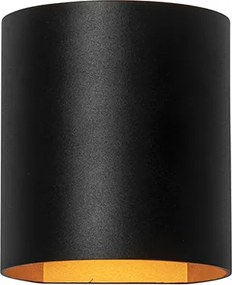 Lampă de perete inteligentă neagră cu alamă inclusiv Wifi G9 - Sabbio