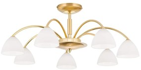 Lustra aplicata 7 brate elegant design modern OPALDESIGN, auriu mat