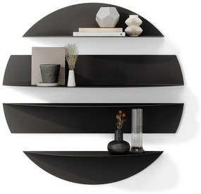 Rafturi negre 4 buc. din metal 76 cm Solis – Umbra