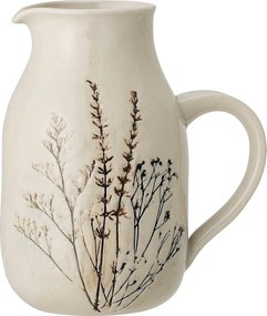 Carafă din ceramică cu flori de câmp aplicate manual, D12×H19,5 cm, 1500 ml, „Bea"