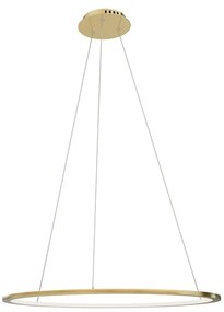 Lustra suspendata LED dimabila design modern QUEEN auriu periat, 50cm