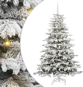 vidaXL Brad de Crăciun artificial cu ramuri articulare Alb 180 cm