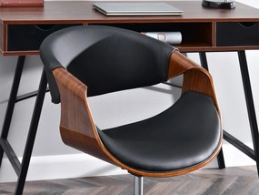 Scaun Rapido (nuc închis + negru). 1109966