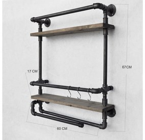 Raft de perete  Dubima (nuc + Negru). 1094517