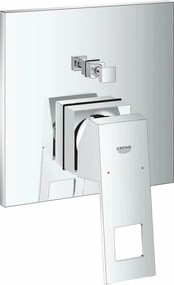 Baterie cada - dus  incastrata Grohe Eurocube 2 functii crom
