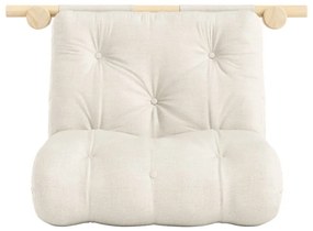 Fotoliu în culoare naturală cu tapițerie din in Hooked – Karup Design