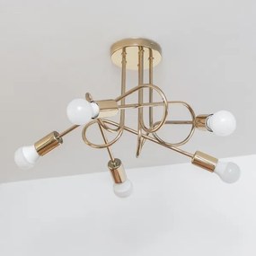 Lustră aplicată OXFORD 5xE27/15W/230V aurie