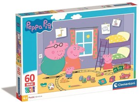 Purcelușa Peppa Play Room Puzzle maxi Clementoni 60 de piese
