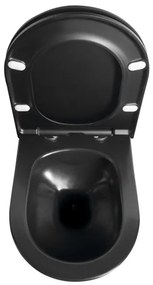 Sapho - Vas WC suspendat AVVA ceramică/negru